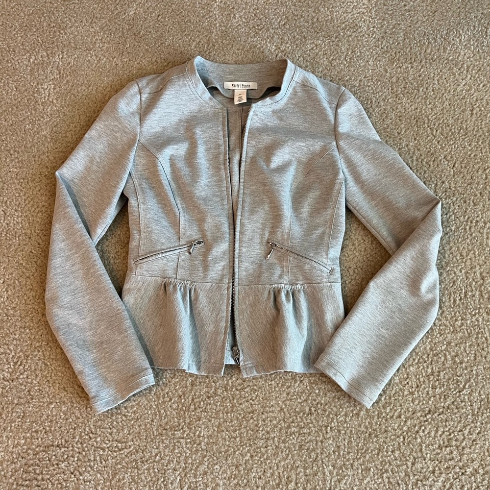 White House Black Market Peplum Jacket 00